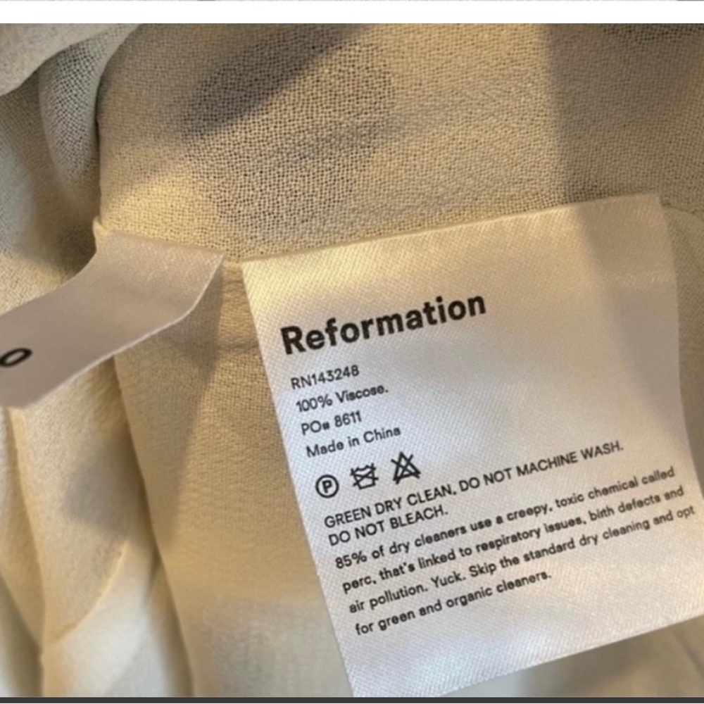 Reformation Odele Dress in Ink Blot size 0 like new!! - Picture 10 of 16